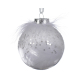 Boule de Noël en plastique transparente avec plume Ø 8 cm DECORIS