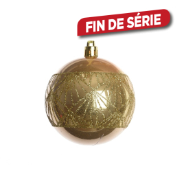 Boule de Noël en verre décoration graphique DECORIS