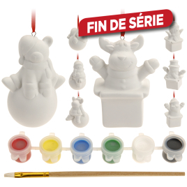 Kit de peinture avec figurine de Noël