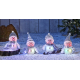 Bonhomme de neige lumineux LED multi-effets