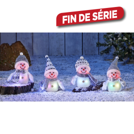 Bonhomme de neige lumineux LED multi-effets