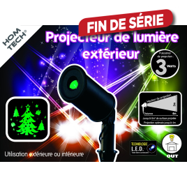 Projecteur d'hologrammes de Noël fixes extérieur vert