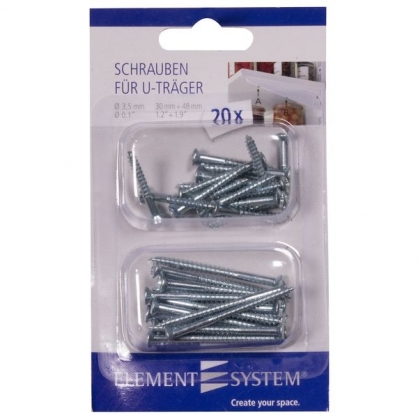 Vis pour support 2 x 20 pièces ELEMENT SYSTEM