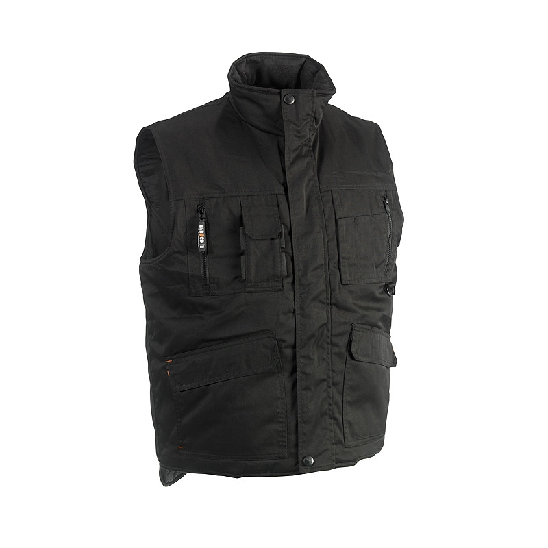 Gilet sans manche Donar noir M HEROCK