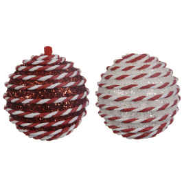 Boule de Noël en mousse pailletée Ø 8 cm DECORIS