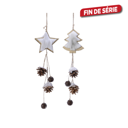 Suspension avec pommes de pin 38 cm DECORIS