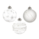 Boule de Noël en verre blanche Ø 8 cm DECORIS