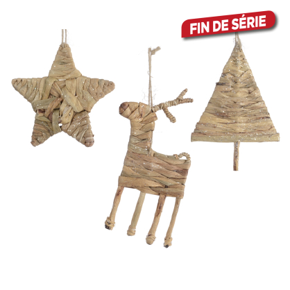 Suspension de Noël tissée DECORIS