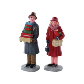 Figurine envoyer les cadeaux 2 pièces LEMAX