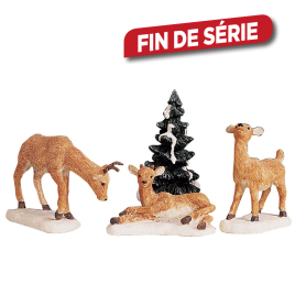 Figurine faons 3 pièces LEMAX