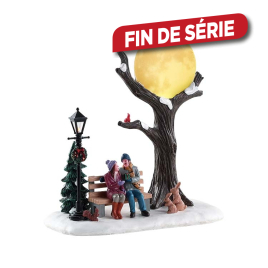 Figurine lune de noël LEMAX