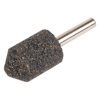 Meule abrasive cylindrique-tronconique en odyde d'aluminium WOLFCRAFT