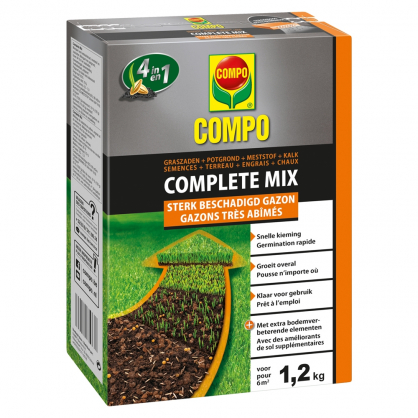 Réparateur pour gazons très abimés Complete Mix 4 en 1 1,2 kg COMPO