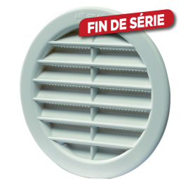 Grille en PVC ronde blanche Ø 120 mm