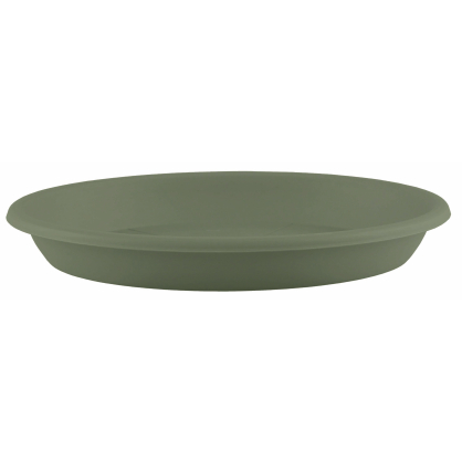 Soucoupe ronde verte grise Ø 24 cm