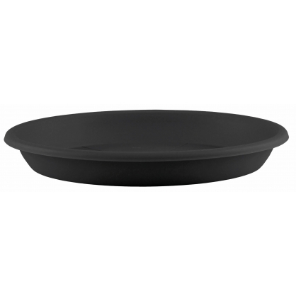 Soucoupe ronde noire Ø 42 cm