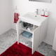 Meuble sous-plan Livo avec portes blanc brillant 60 cm ALLIBERT