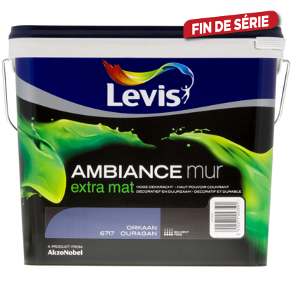 Peinture mur Ambiance Ouragan extra mat 5 L LEVIS