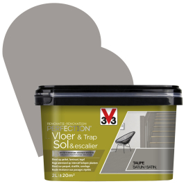 Peinture de rénovation pour sol et escalier Taupe satin 2 L V33