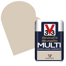 Peinture de rénovation multi-supports Lin satin 75 ml V33