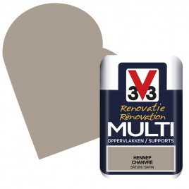 Peinture de rénovation multi-supports Chanvre satin 75 ml V33