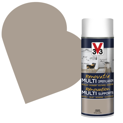 Peinture de rénovation multi-supports Chanvre satin 0,4 L V33