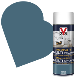 Peinture de rénovation multi-supports Bleu Batik satin 0,4 L V33