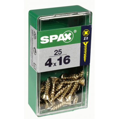 Vis TF Pozi jaune Ø 4 x 16 mm 25 pièces SPAX