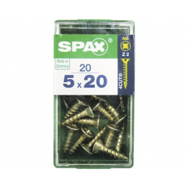 Vis TF Pozi jaune Ø 5 x 20 mm 20 pièces SPAX