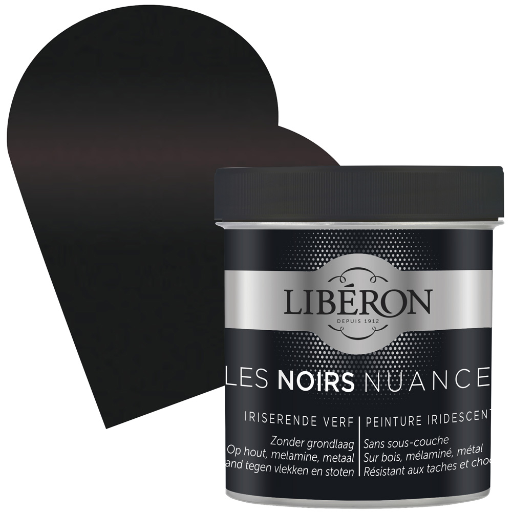 Peinture LIBÉRON Noirs Nuance Black Red brillant 0,5 L