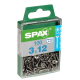 Vis TF Torx en inox Ø 3 x 12 mm 100 pièces SPAX