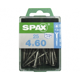 Vis TF Torx en inox Ø 4 x 60 mm 25 pièces SPAX