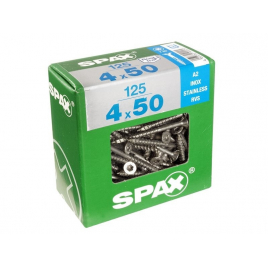 Vis TF Torx en inox Ø 4 x 50 mm 125 pièces SPAX