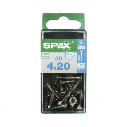 Vis TF Torx en inox Ø 4 x 20 mm 25 pièces SPAX