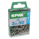 Vis TF Torx en inox Ø 3 x 12 mm 25 pièces SPAX