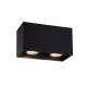 Spot Bodi noir dimmable GU10 2 x 50 W LUCIDE