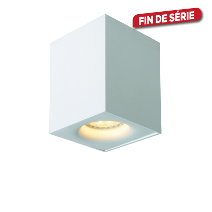 Spot LED Bentoo carré blanc dimmable GU10 5 W LUCIDE