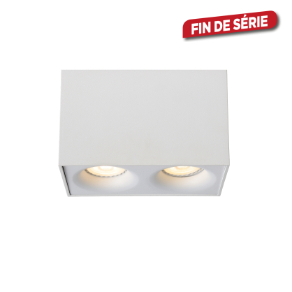 Spot LED Bentoo blanc dimmable GU10 2 x 5 W LUCIDE