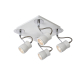 Spot LED Samba blanc dimmable GU10 4 x 5 W LUCIDE