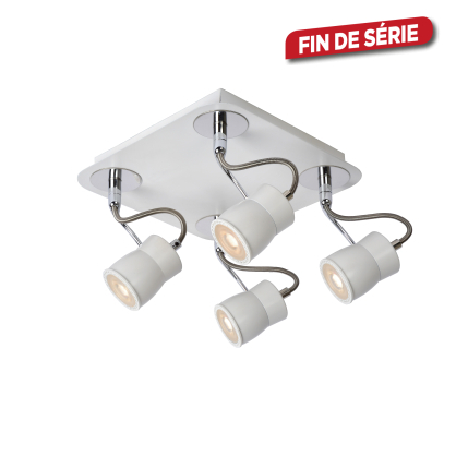 Spot LED Samba blanc dimmable GU10 4 x 5 W LUCIDE