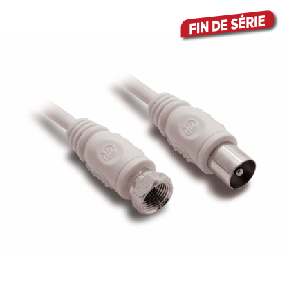 Prolongateur TV - SAT mâle - femelle 9,52 mm