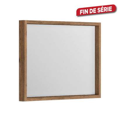 Miroir Sorento 80 x 70 cm chêne cognac ALLIBERT