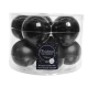 Boule de Noël en verre noire Ø 6 cm 10 pièces