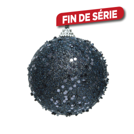 Boule de Noël en mousse bleu nuit Ø 8 cm