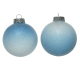 Boule de Noël en plastique bleue dégradée Ø 8 cm