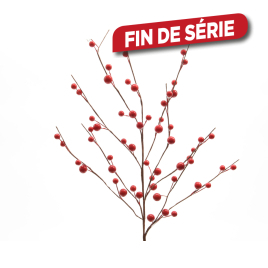 Branche de baies rouges 55 cm