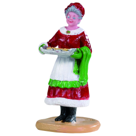 Figurine Mère Noël avec biscuits LEMAX