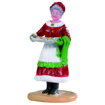 Figurine Mère Noël avec biscuits LEMAX