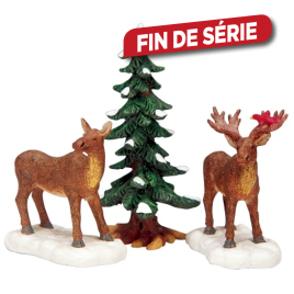 Set de figurines d'élans 3 pièces LEMAX