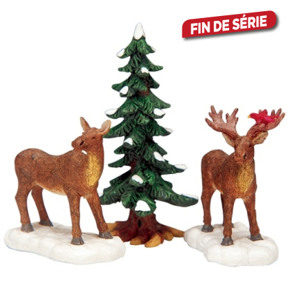 Set de figurines d'élans 3 pièces LEMAX